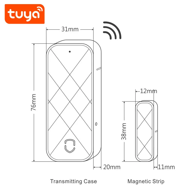 WIFI Control Smart Life Tuya Wireless Door Window with Vibration Sensor