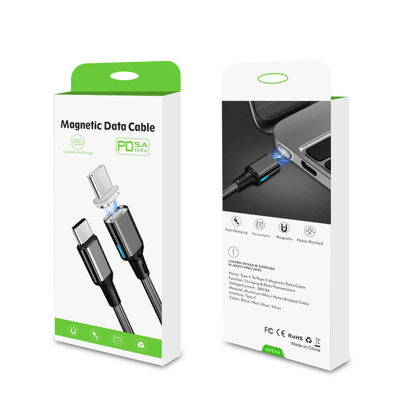 Magnetic Cable PD 20V 5A 100W Mobile & Laptop Ultra Fast Charging & Data 1.8m Type C to Type C