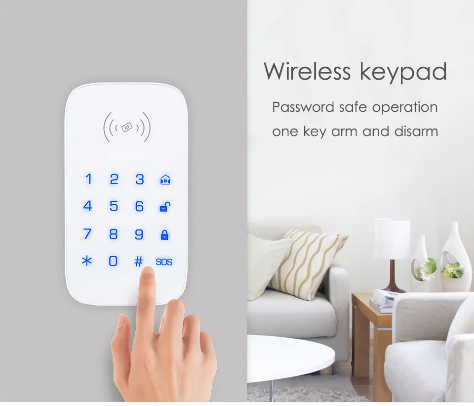 Wireless Keypad for WG103T GSM Alarm System