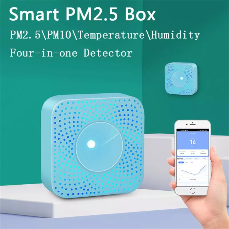 Smart Life Tuya WIFI Air Quality Monitor PM2.5 PM10 Temperature Humidity Sensor Detector