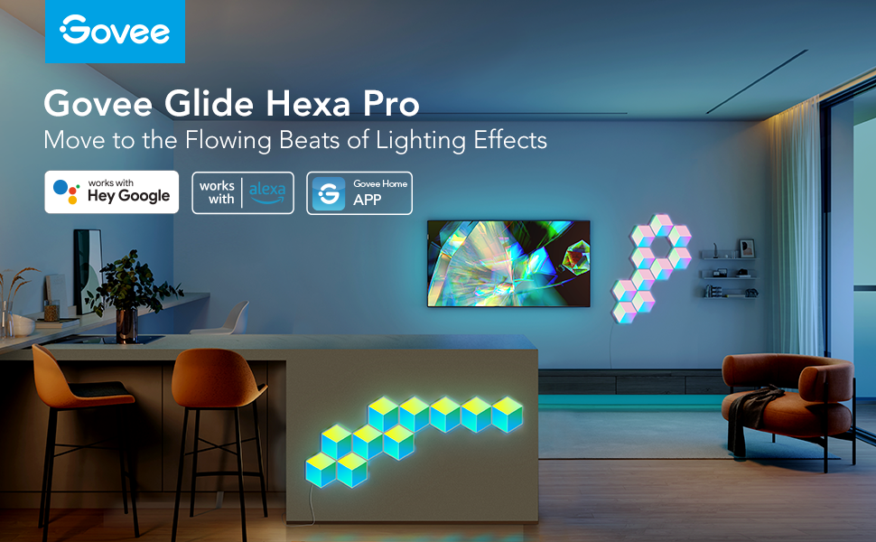 Govee Glide RGBIC 3D Wall Light - Govee